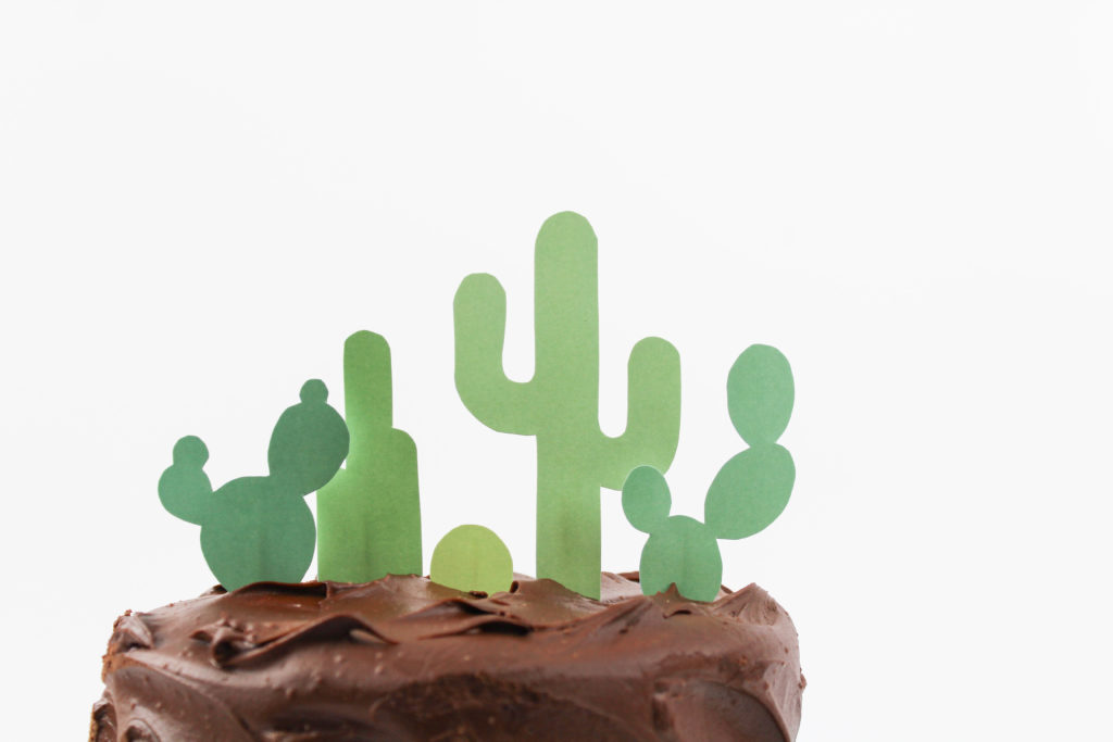 Printable Cactus Cake Topper