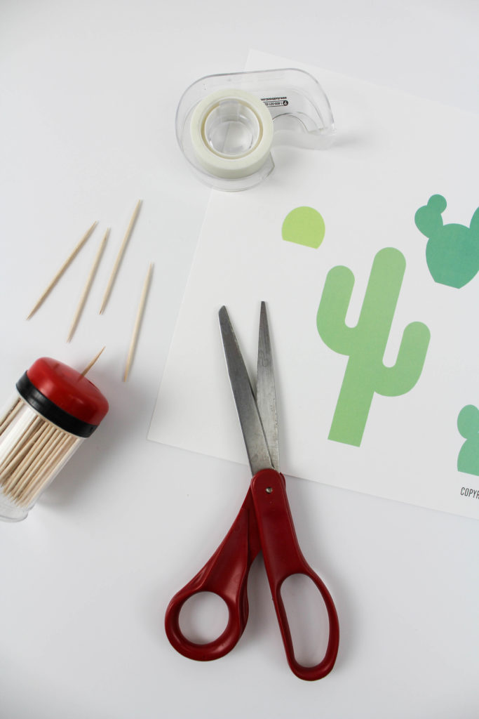 Printable Cactus Cake Topper