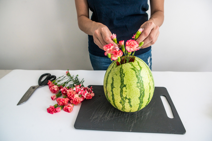 DIY Fruit Vases