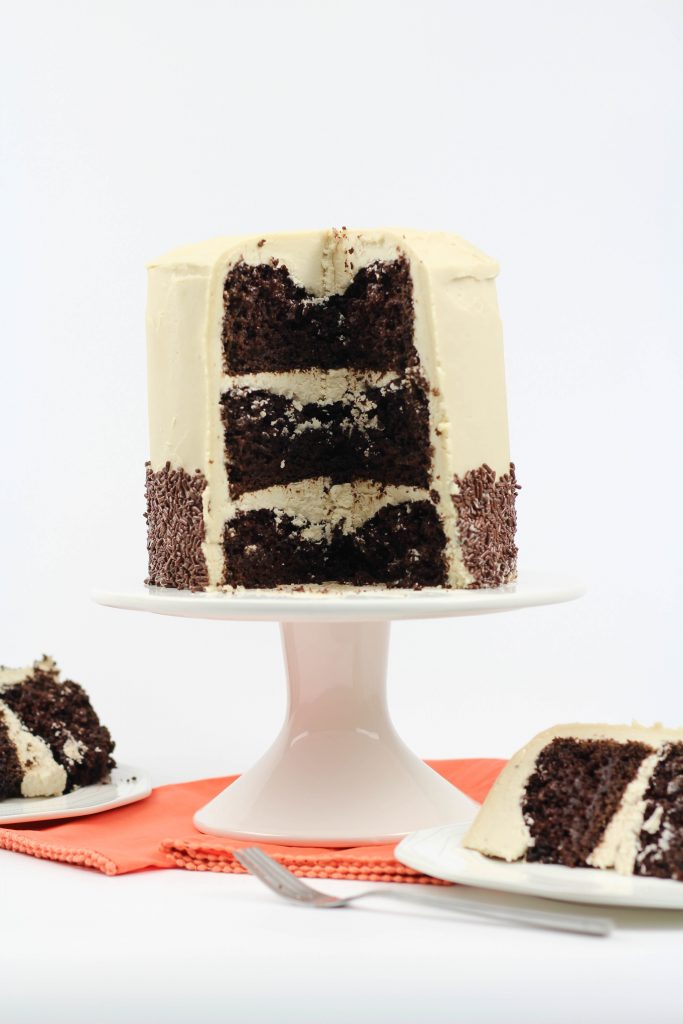 Chocolate Stout Beer Cake with Beer Frosting