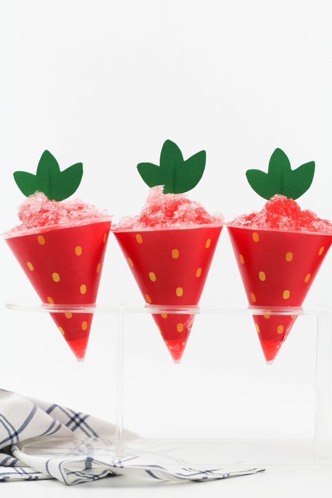 Strawberry Snow Cone Printables