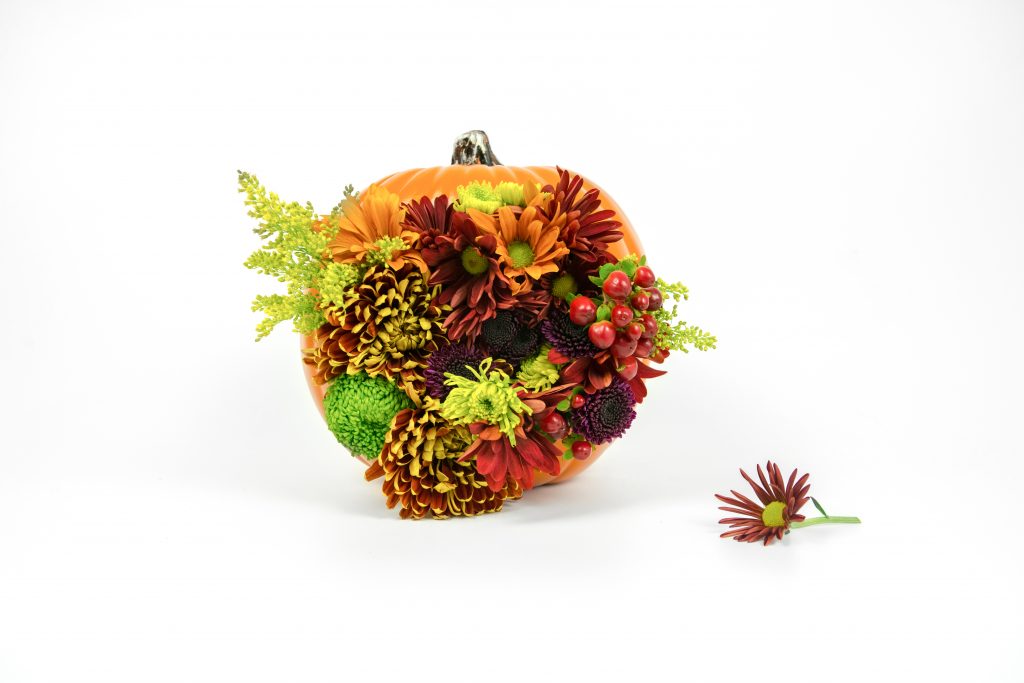 DIY Floral Pumpkin
