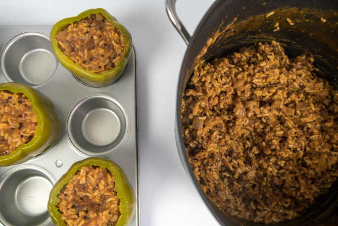 Easy Stuffed Green Peppers