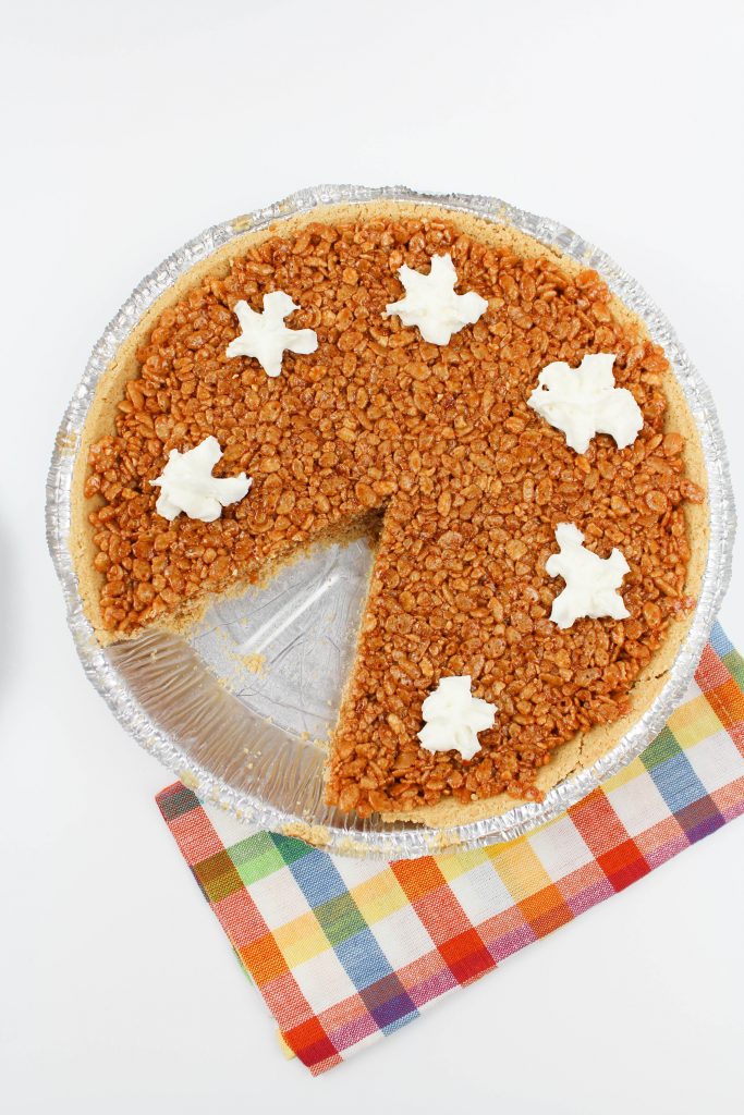 Pumpkin Rice Krispy Treat Pie