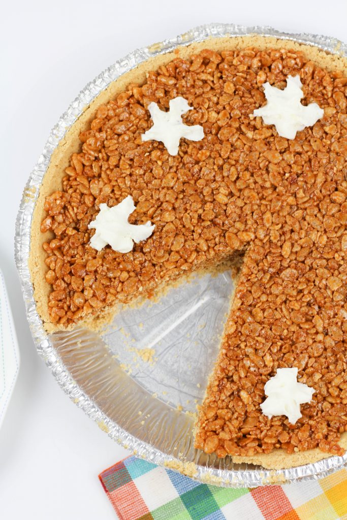 Pumpkin Rice Krispy Treat Pie
