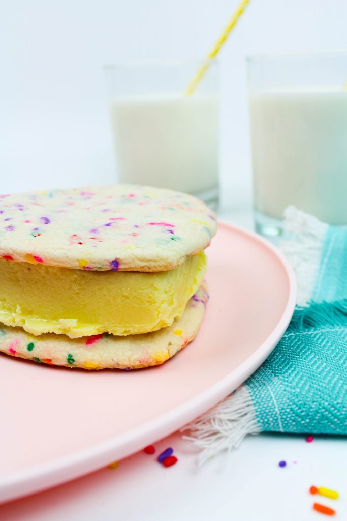 Funfetti Marshmallow Ice Cream Sandwiches