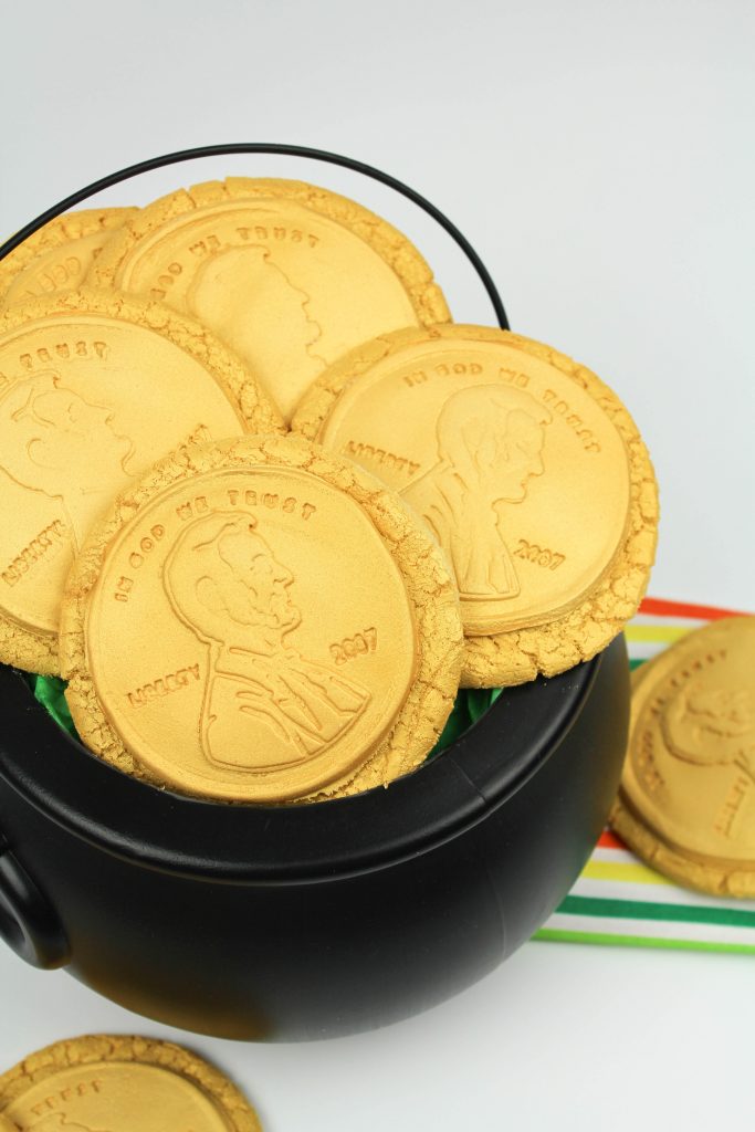 St. Patrick's Day Golden Coin Cookies