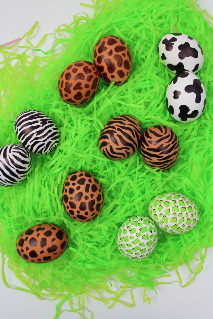 DIY Animal Print Easter Eggs