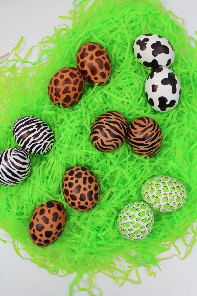 DIY Animal Print Easter Eggs