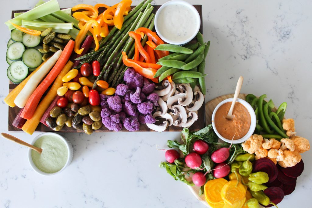 Easy Spring Crudité Platter