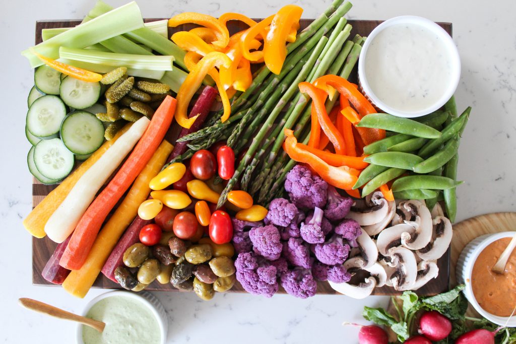 Easy Spring Crudité Platter