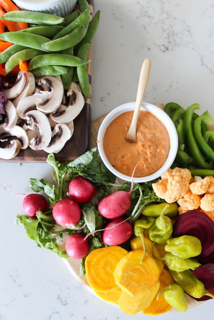 Easy Spring Crudité Platter