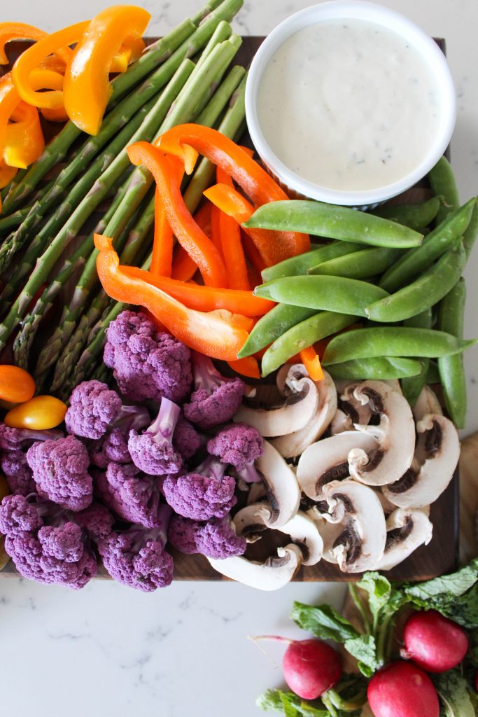 Easy Spring Crudité Platter