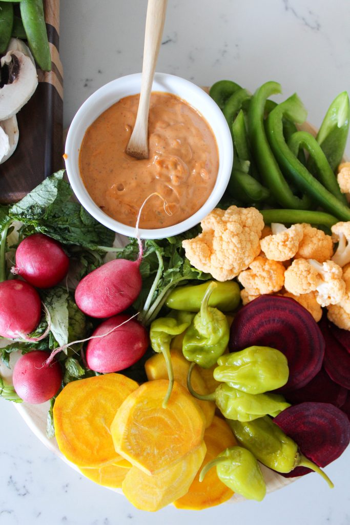 Easy Spring Crudité Platter