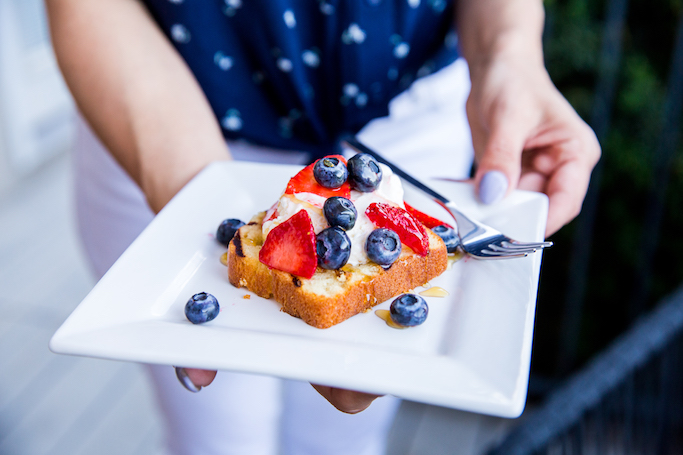 Grilled Honey Berry Shortbread