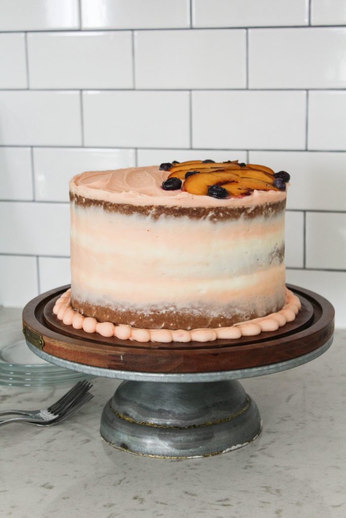 Peaches and Cream Cake