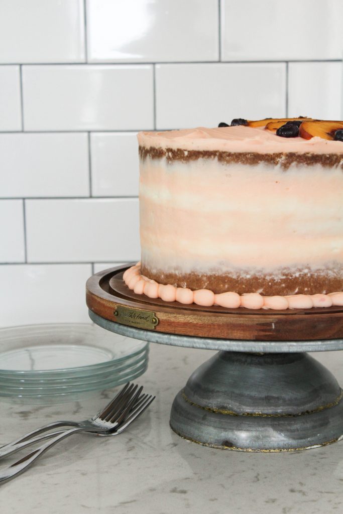 Peaches and Cream Cake