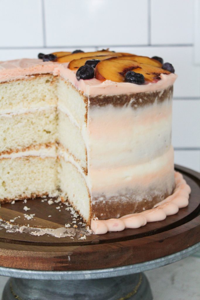 Peaches and Cream Cake