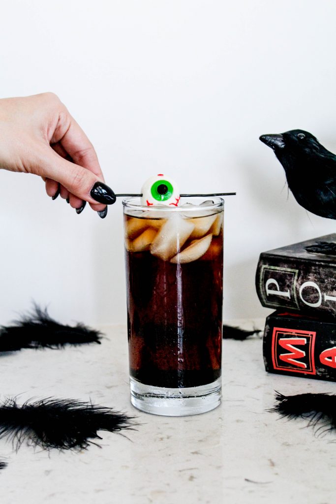 "The Black Bird" Halloween Cocktail