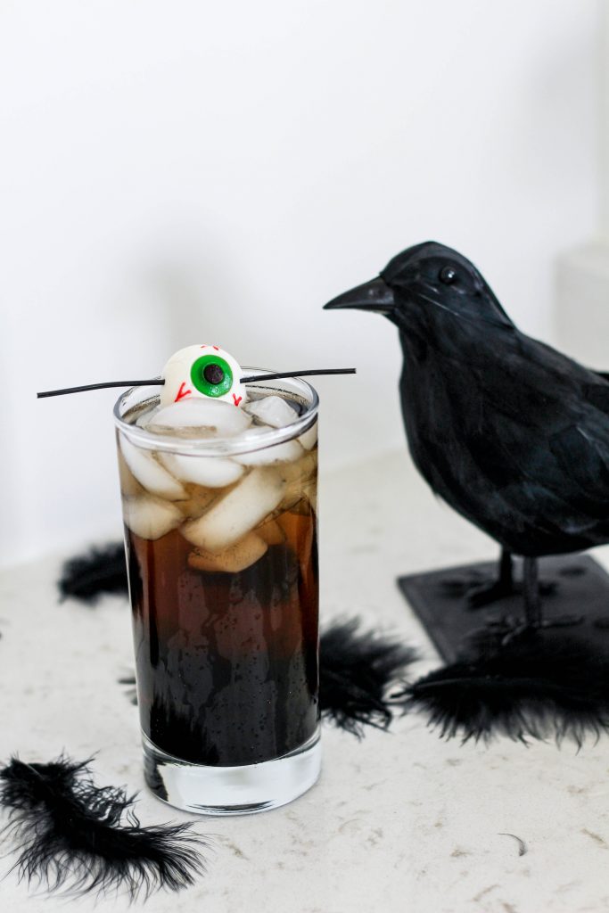 "The Black Bird" Halloween Cocktail