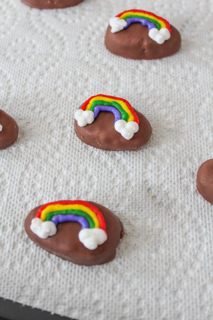 Peanut Butter Rainbow Easter Eggs