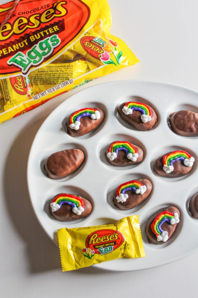 Peanut Butter Rainbow Easter Eggs