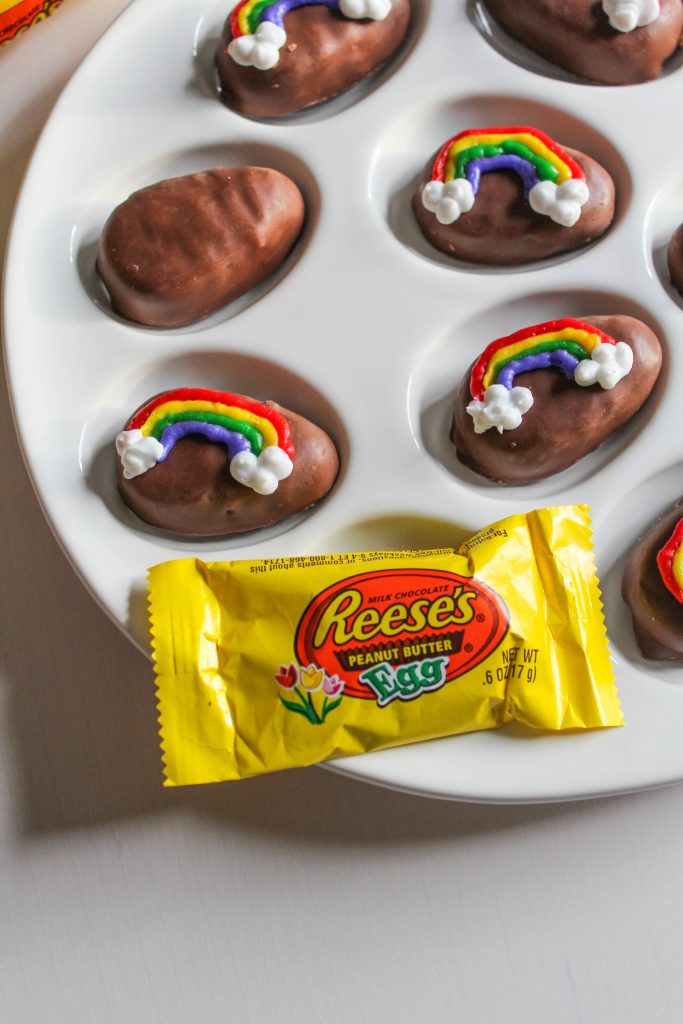 Peanut Butter Rainbow Easter Eggs