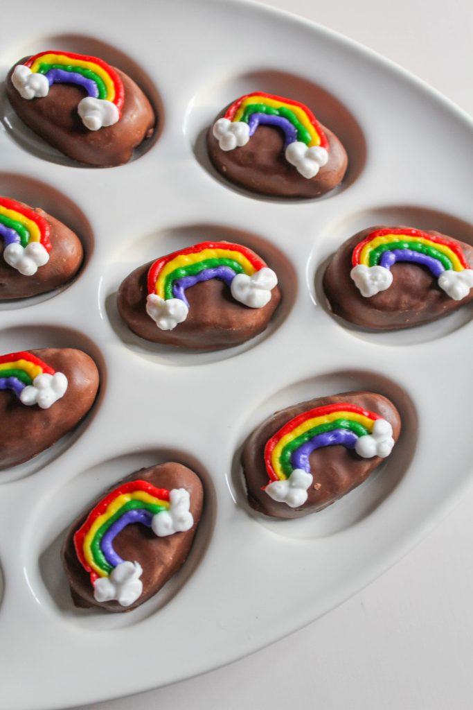 Peanut Butter Rainbow Easter Eggs