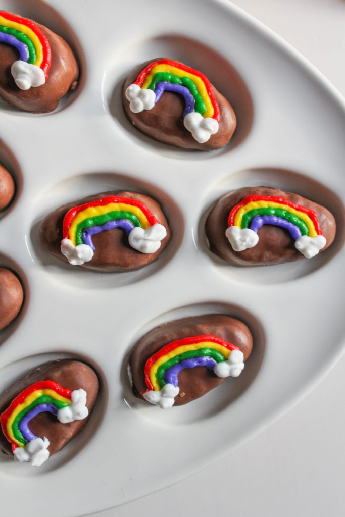 Peanut Butter Rainbow Easter Eggs