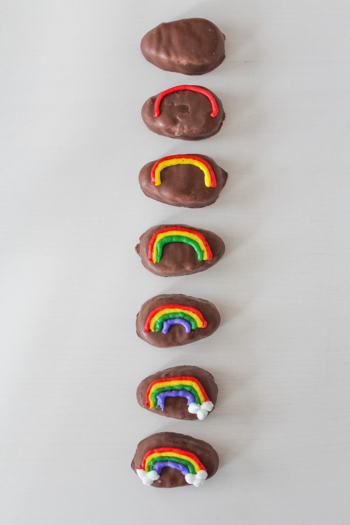 Peanut Butter Rainbow Easter Eggs