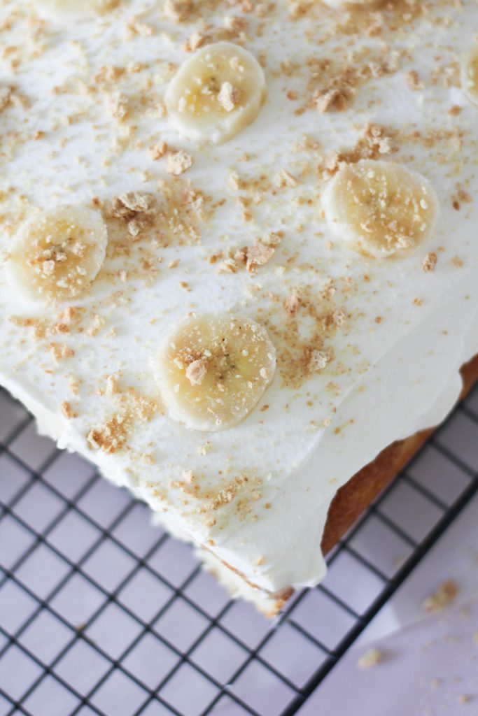 Banana Cream Sheet Cake