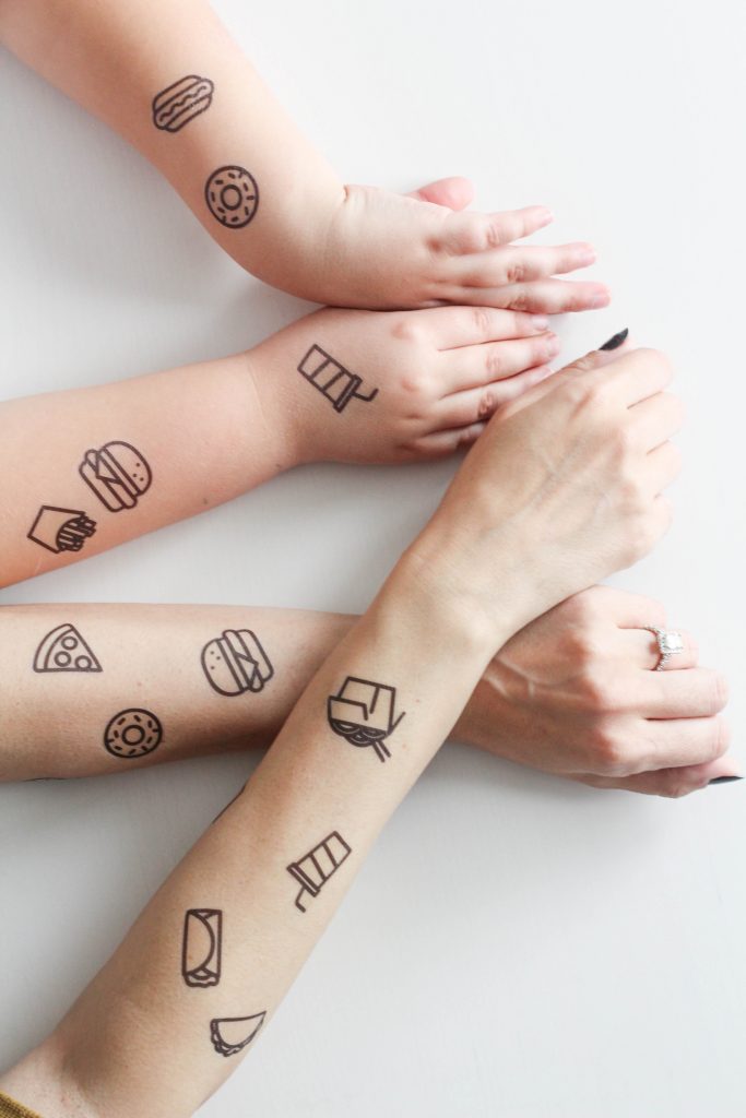 Printable Temporary Take Out Tattoos