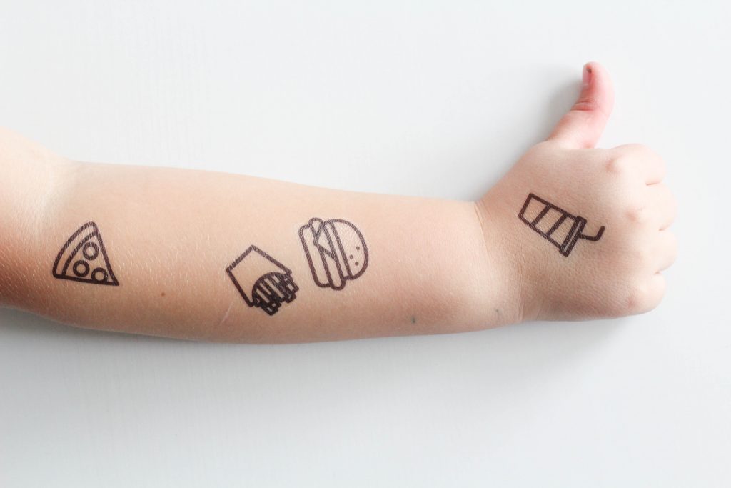 Printable Temporary Take Out Tattoos