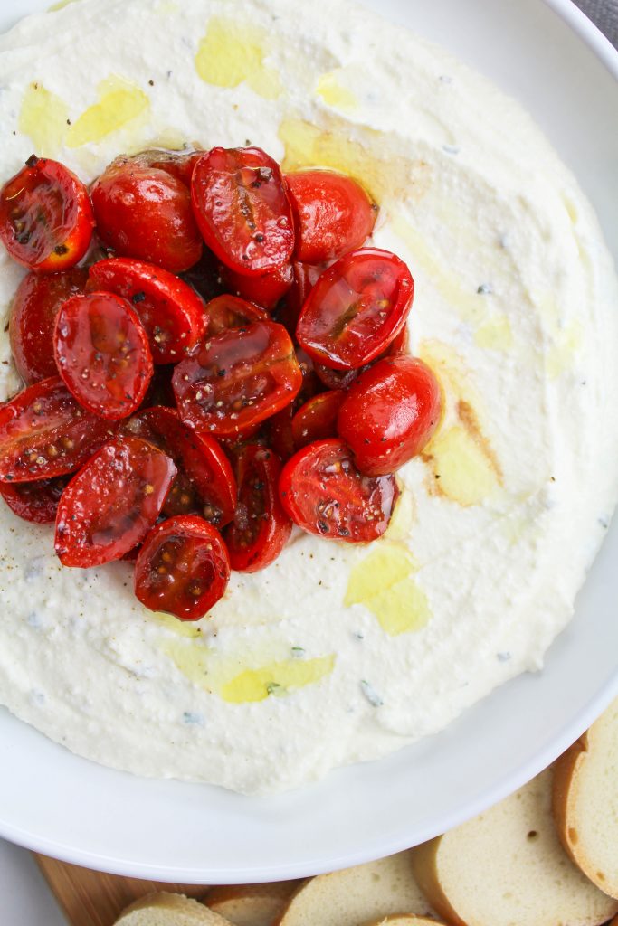 Whipped Ricotta Dip with Balsamic Tomatoes