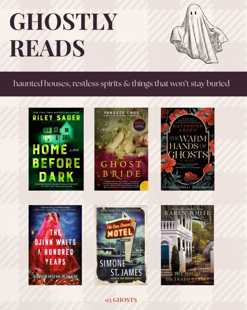 Six ghostly books for October featuring haunted houses, restless spirits and supernatural mysteries