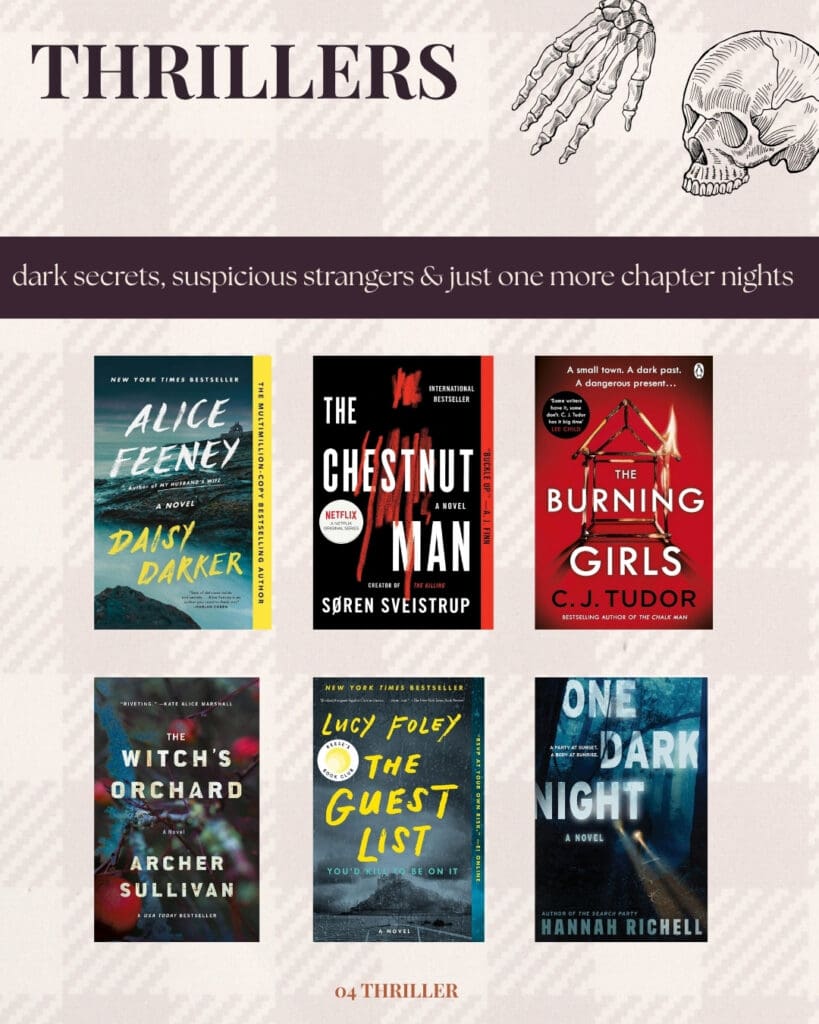 Six thrillers for October featuring dark secrets, murder mysteries and suspenseful stories