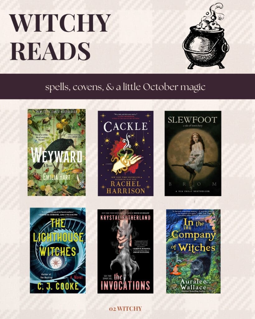 Six witchy books for October featuring spells, covens, magic and supernatural stories